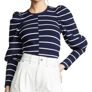 C/MEO Collective Knit Puff Sleeve Sweater